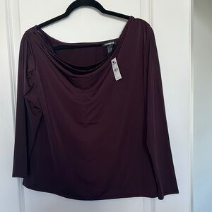 Express Purple Relaxed Blouse